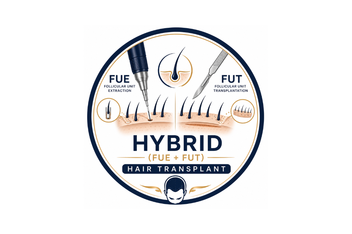Hybrid (FUE + FUT)